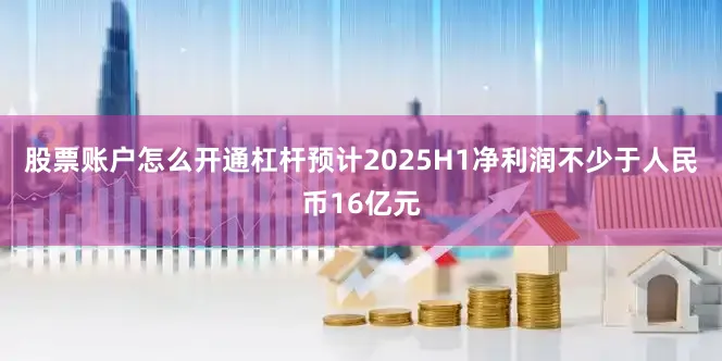 股票账户怎么开通杠杆预计2025H1净利润不少于人民币16亿元